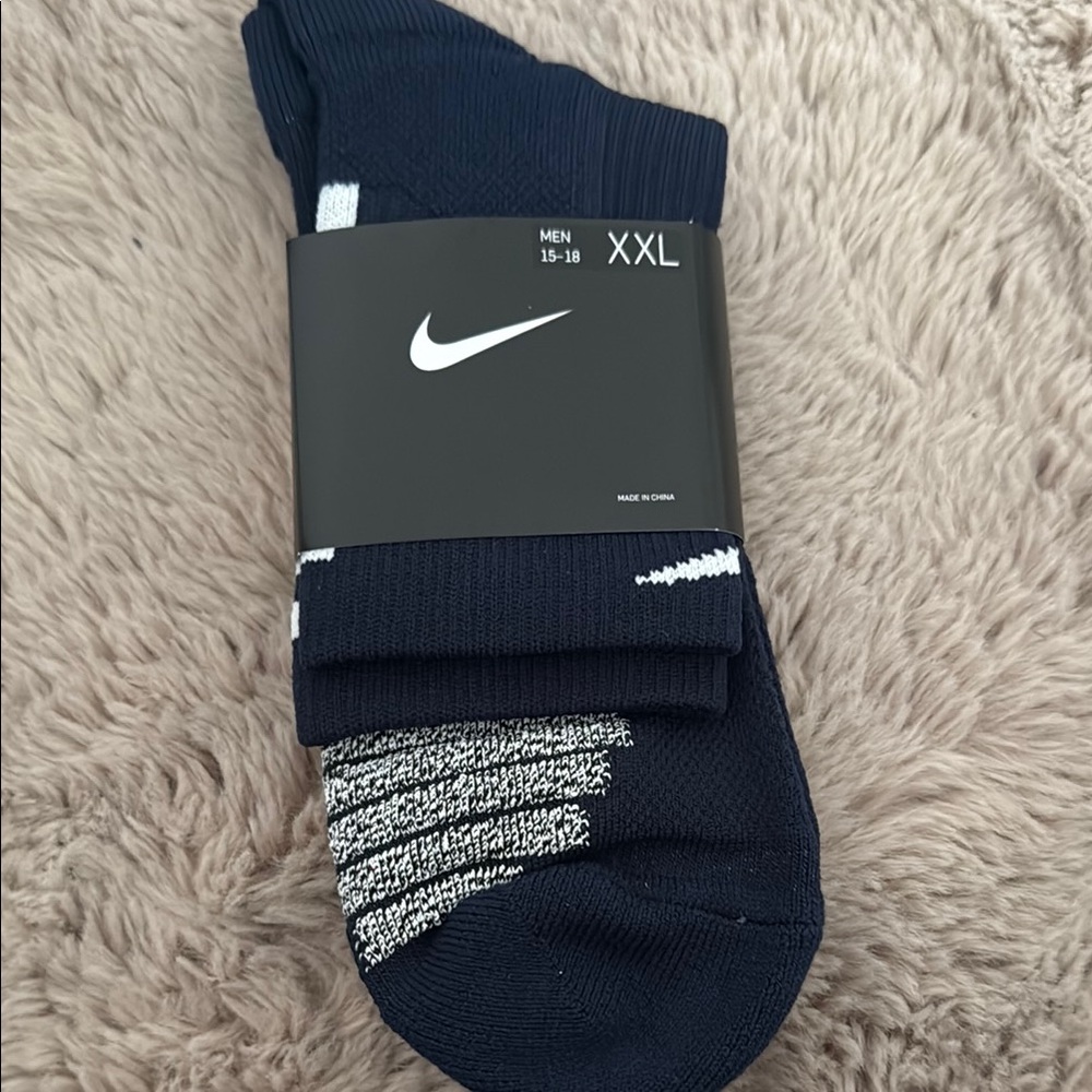 Nike Men's Navy Socks XXL Ankle